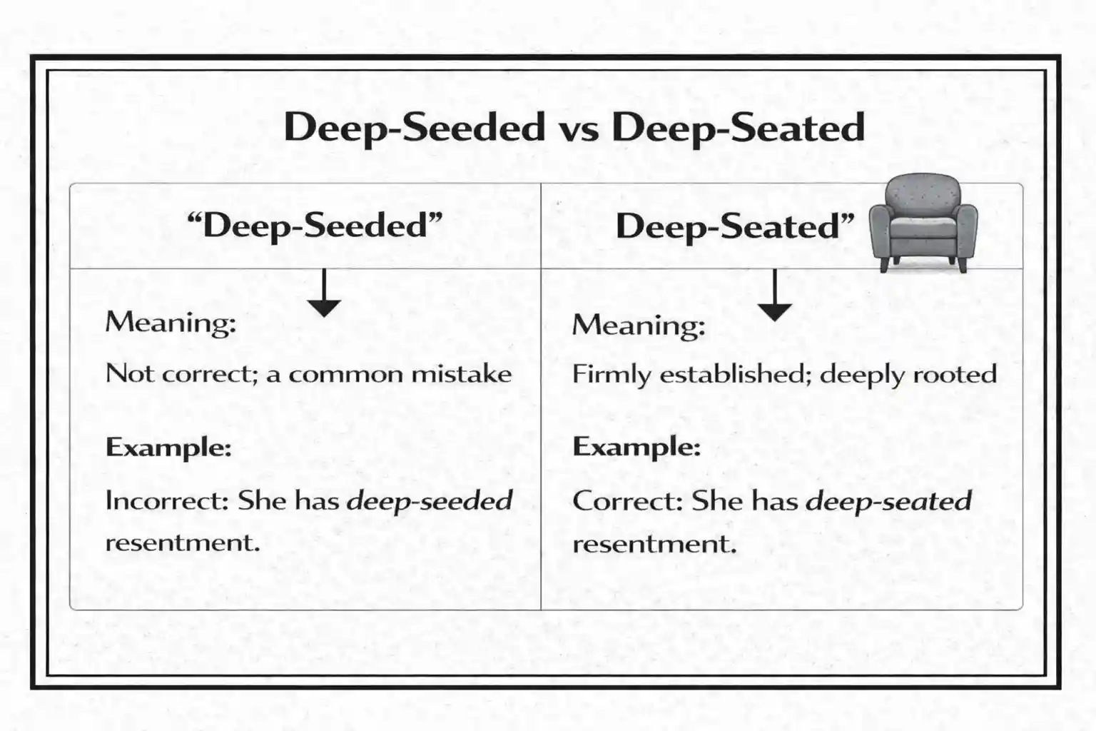 Deep Seeded Or Seated